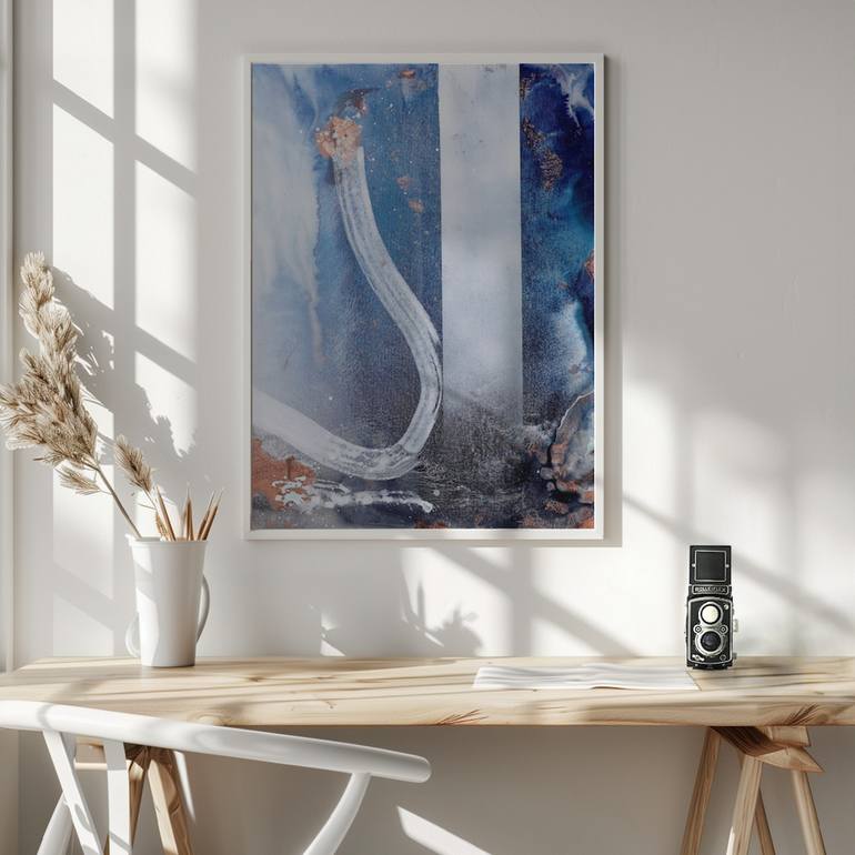 Original Abstract Expressionism Abstract Painting by Poovi Art