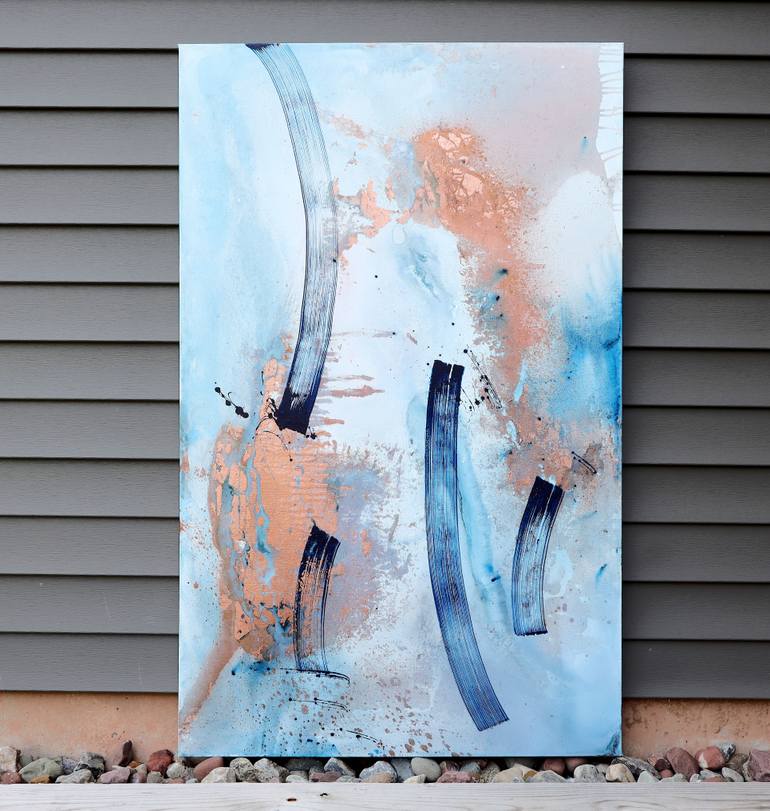 Original Abstract Expressionism Patterns Painting by Poovi Art