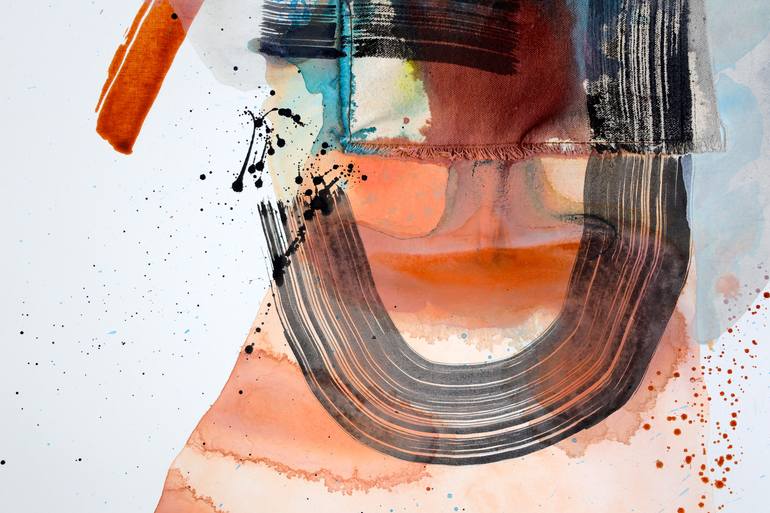 Original Abstract Expressionism Abstract Painting by Poovi Art
