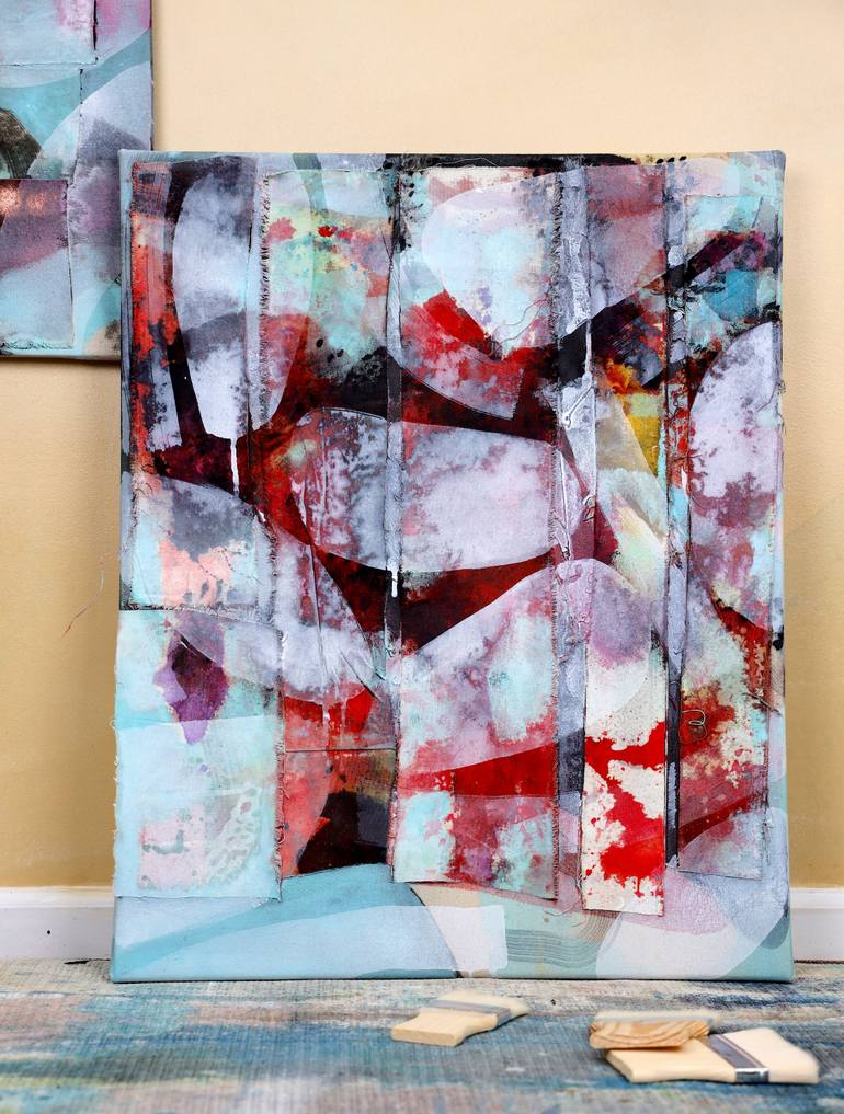 Original Abstract Expressionism Abstract Painting by Poovi Art