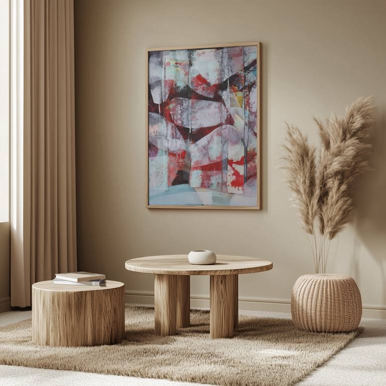 Original Abstract Expressionism Abstract Painting by Poovi Art