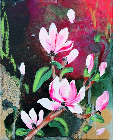 Original Impressionism Landscape Painting by Poovi Art