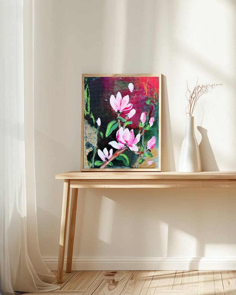 Original Impressionism Landscape Painting by Poovi Art