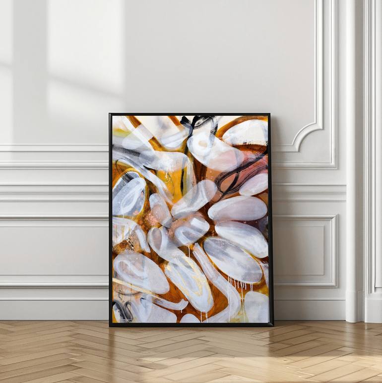 Original Abstract Expressionism Abstract Painting by Poovi Art