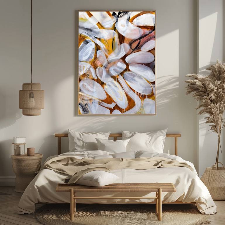 Original Abstract Expressionism Abstract Painting by Poovi Art