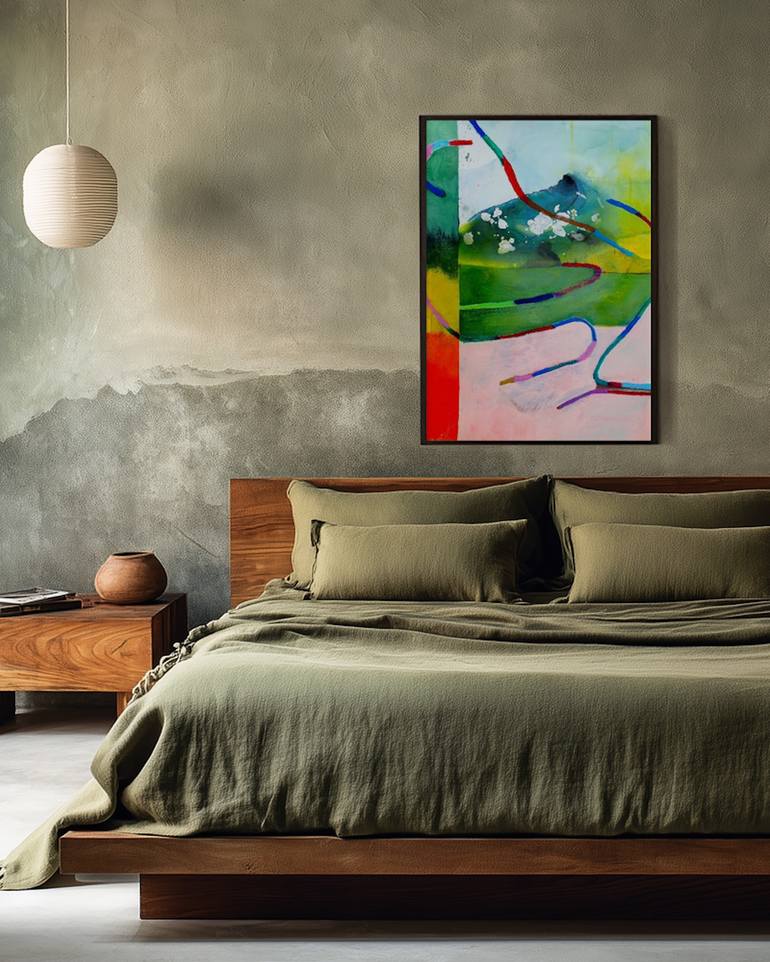 Original Abstract Expressionism Abstract Painting by Poovi Art