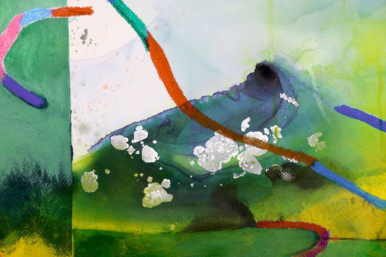Original Abstract Expressionism Abstract Painting by Poovi Art