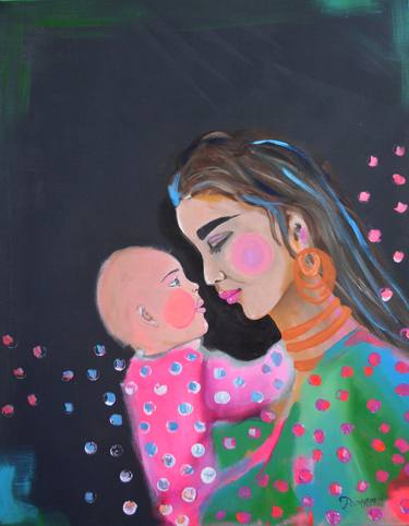 Original Women Paintings by Poovi Art