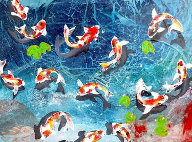 Print of Seascape Paintings by Poovi Art