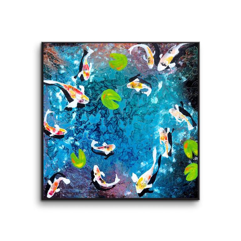 Original Impressionism Seascape Painting by Poovi Art