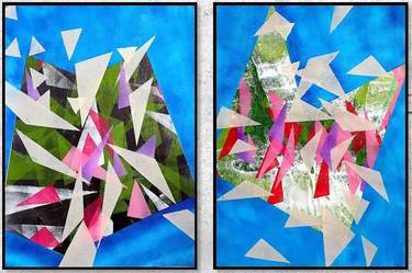 Print of Abstract Geometric Paintings by Poovi Art