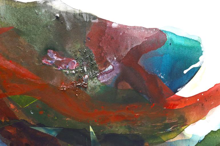 Original Abstract Expressionism Abstract Painting by Poovi Art