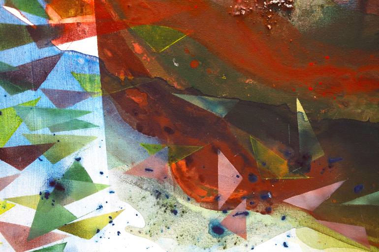 Original Abstract Expressionism Abstract Painting by Poovi Art