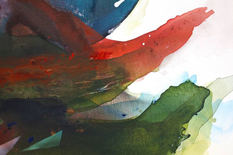 Original Abstract Expressionism Abstract Painting by Poovi Art
