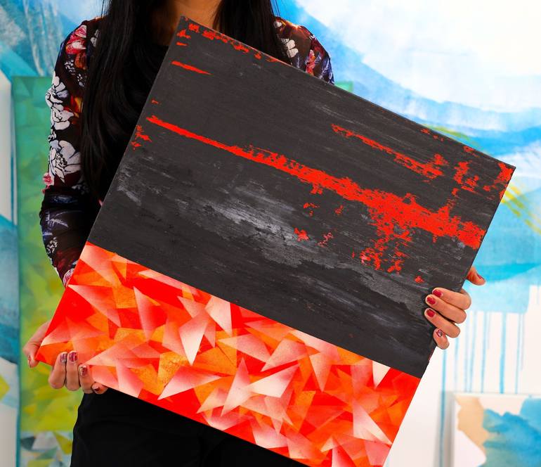 Original Abstract Painting by Poovi Art