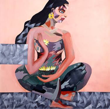 Print of Women Paintings by Poovi Art