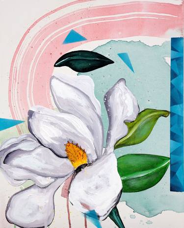 Original Floral Paintings by Poovi Art