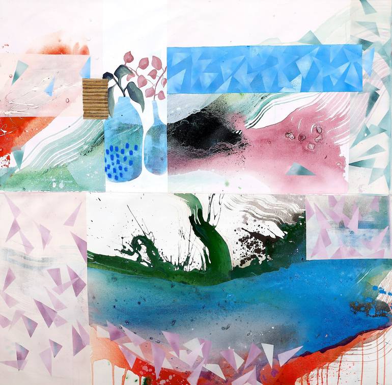 Print of Abstract Expressionism Abstract Paintings by Poovi Art
