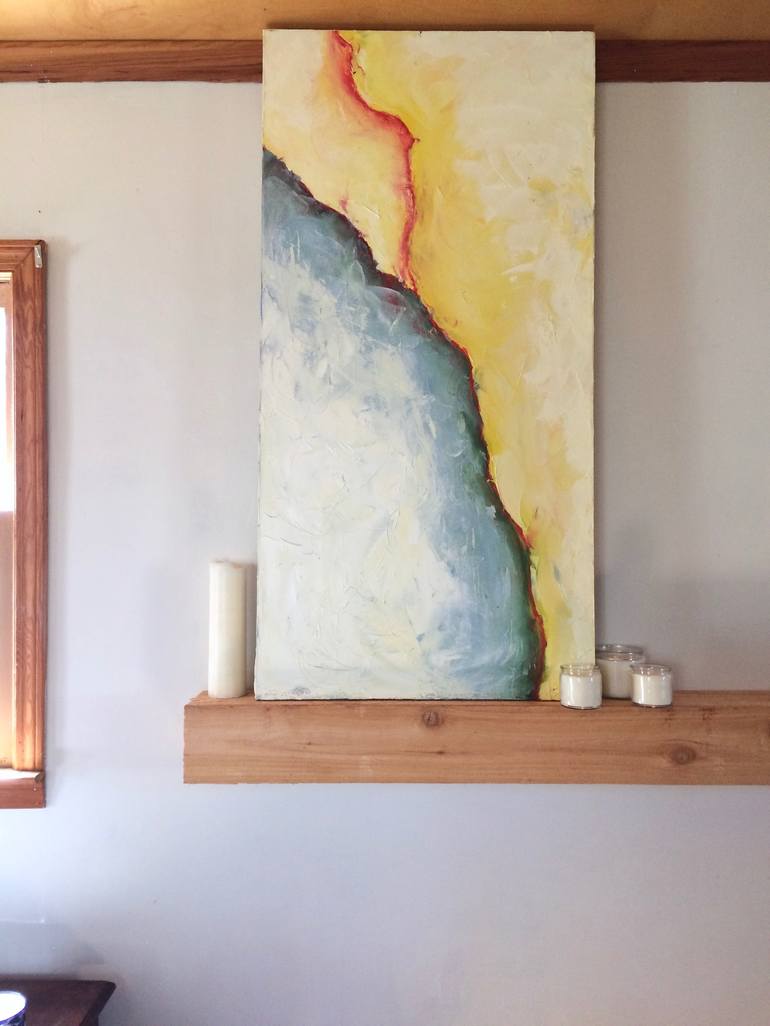 Original Fine Art Abstract Painting by Elizabeth Shanahan