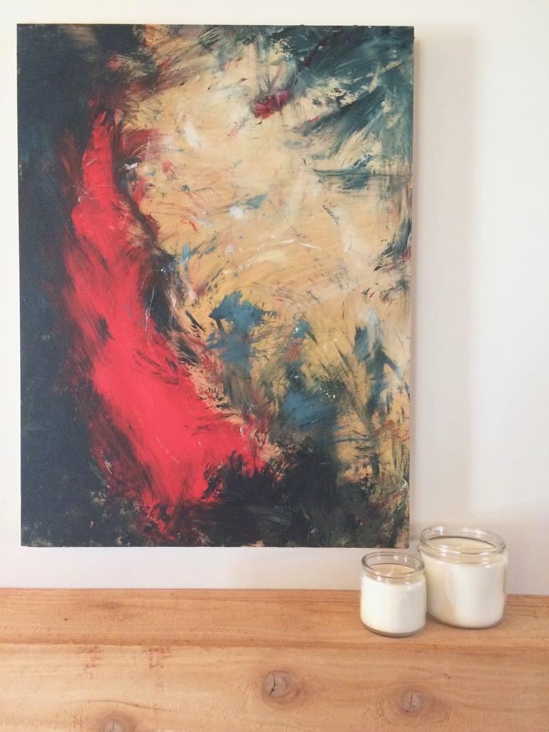 Original Fine Art Abstract Painting by Elizabeth Shanahan