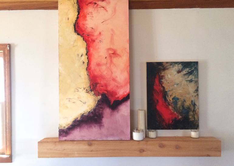 Original Fine Art Abstract Painting by Elizabeth Shanahan