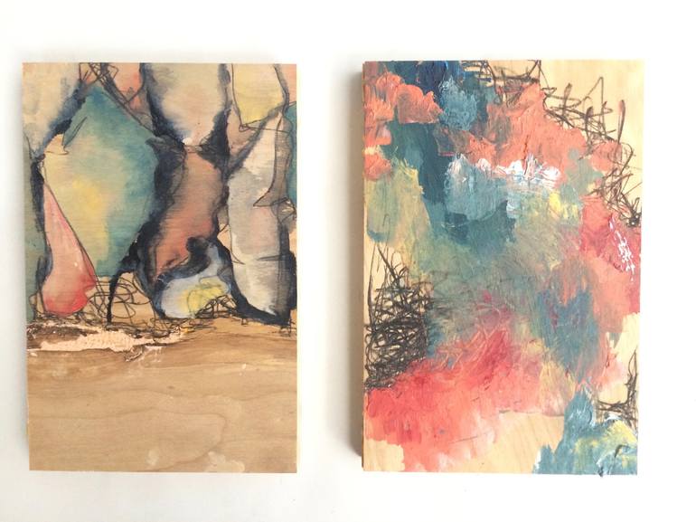 Original Fine Art Abstract Painting by Elizabeth Shanahan