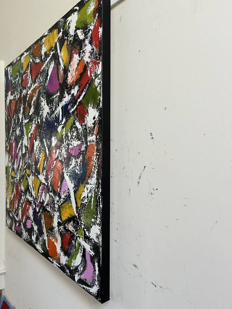 Original Geometric Abstract Painting by Lynn MacDonald