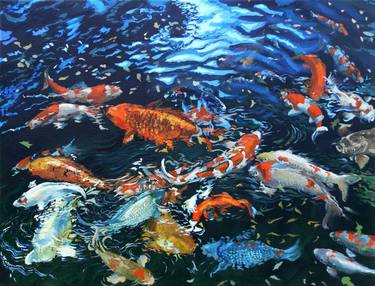 Print of Expressionism Fish Paintings by michael screen