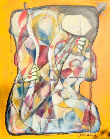 Original Abstract Expressionism Abstract Painting by Ariel Geronimo