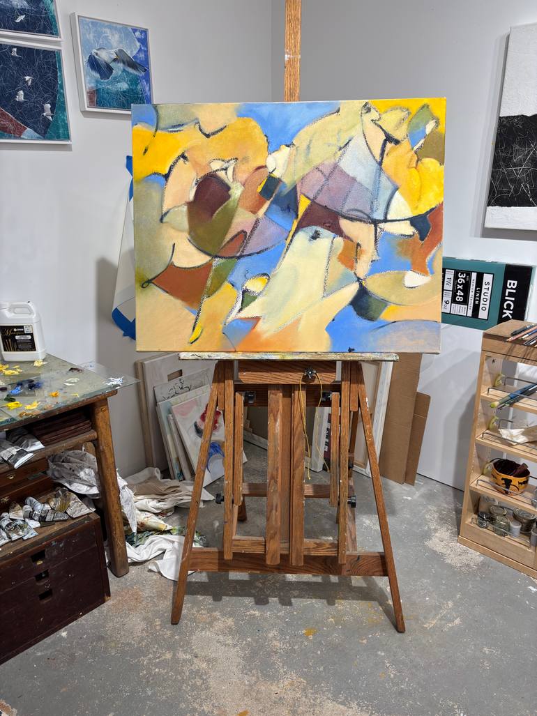 Original Contemporary Abstract Painting by Karleen Loughran