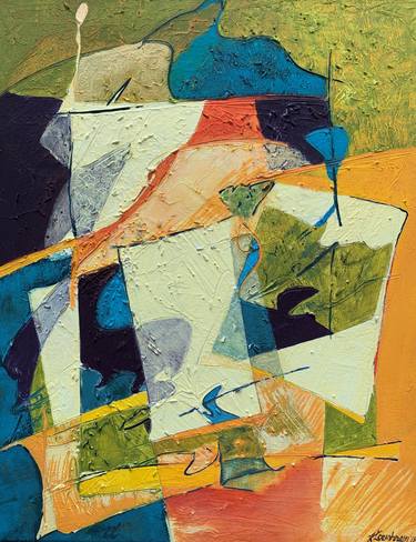 Original Dada Abstract Paintings by Karleen Loughran