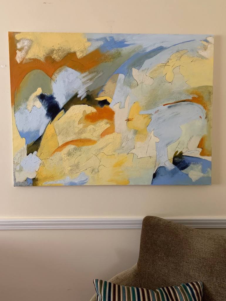 Original Abstract Expressionism Abstract Painting by Karleen Loughran