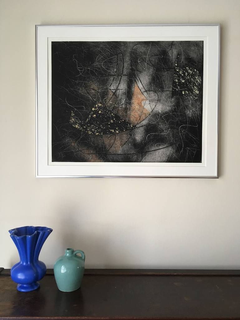 Original Expressionism Abstract Printmaking by Karleen Loughran