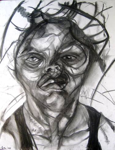 Print of Expressionism Portrait Drawings by Cynthia RUFFIN-SIMON