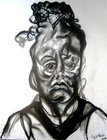 Original Figurative Portrait Drawings by Cynthia RUFFIN-SIMON