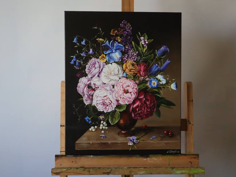 Original Realism Botanic Painting by Natalia Shaykina