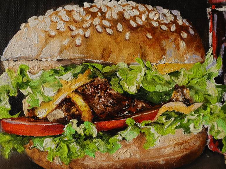 Original Food & Drink Painting by Natalia Shaykina