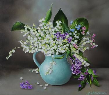 Original Realism Floral Paintings by Natalia Shaykina