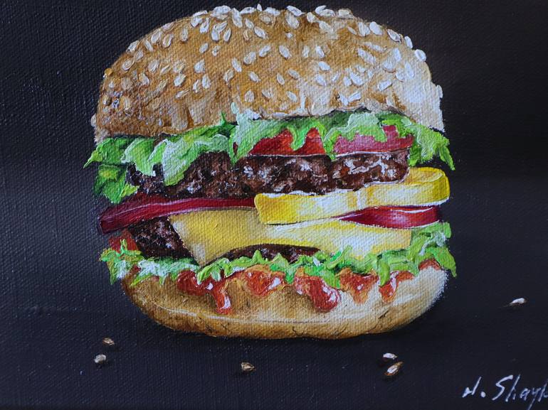 Original Realism Food Painting by Natalia Shaykina