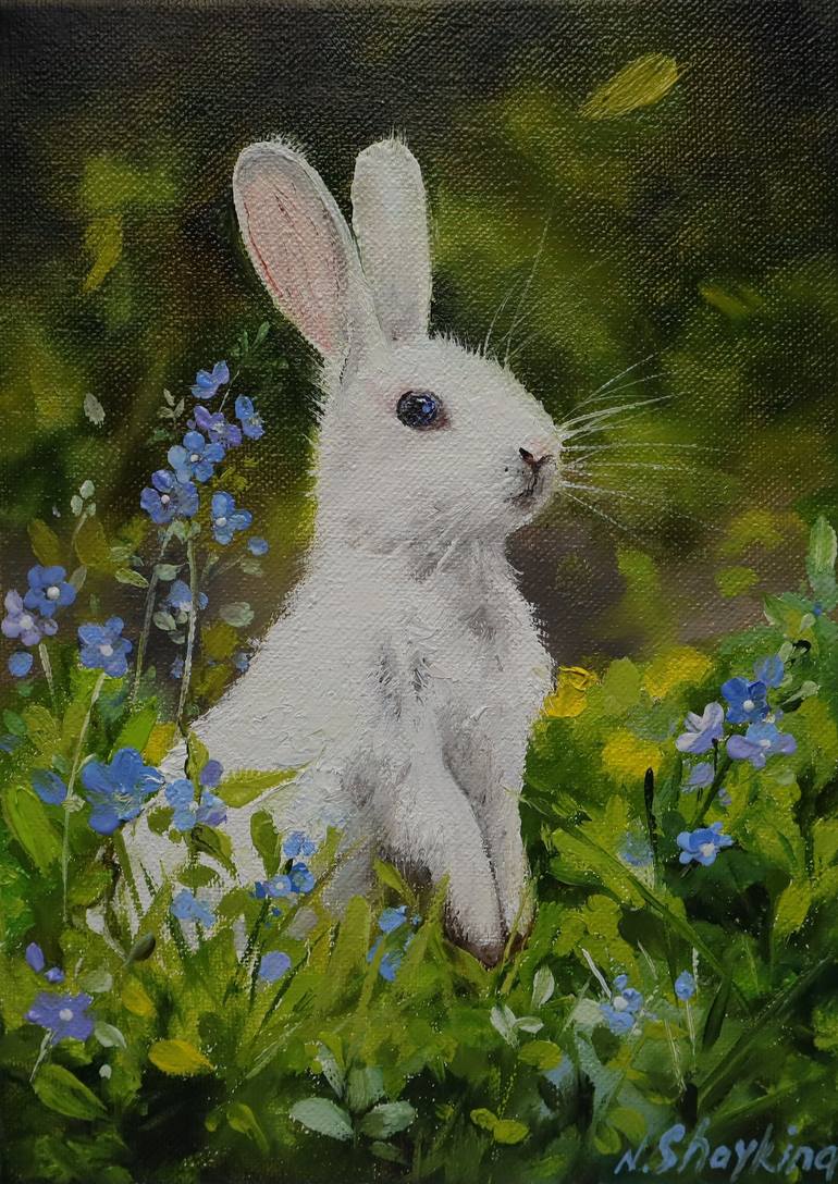 BUNNY Original Oil Painting