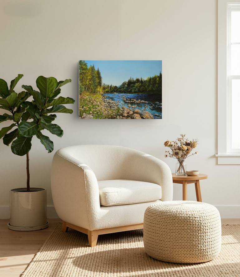 Original Impressionism Landscape Painting by Natalia Shaykina