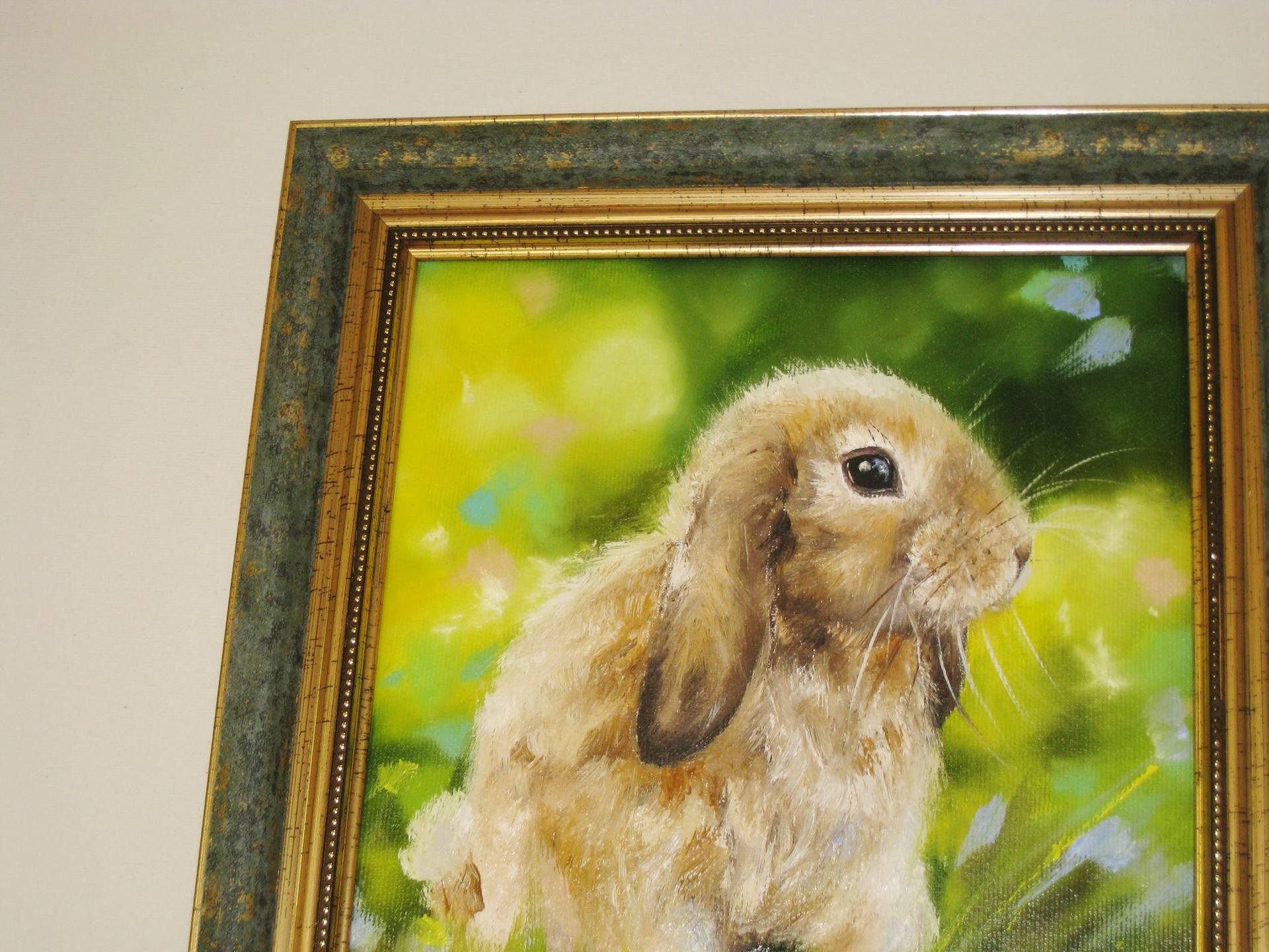 rabbit oil paintings