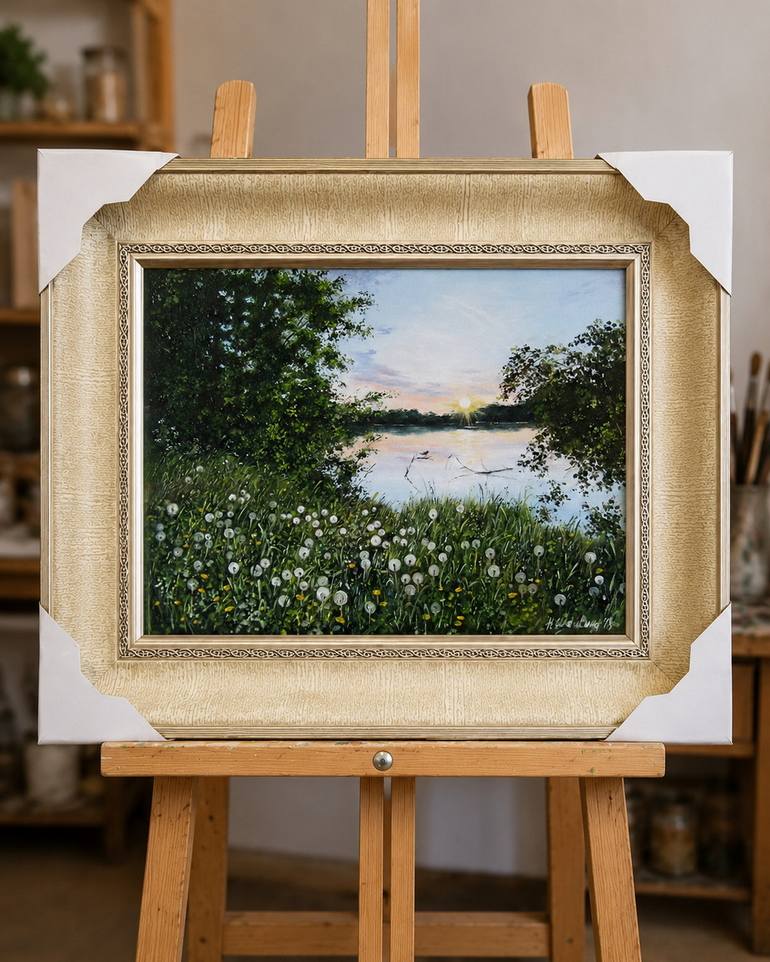 Original Other Sunset Painting by Natalia Shaykina