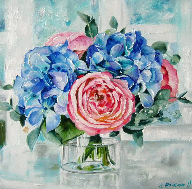 Original Contemporary Still Life Paintings by Natalia Shaykina