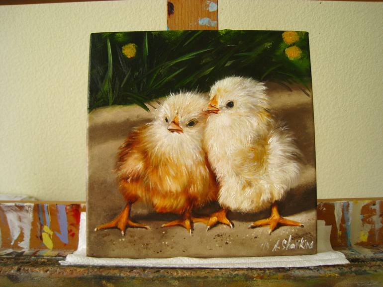 Original Contemporary Animal Painting by Natalia Shaykina