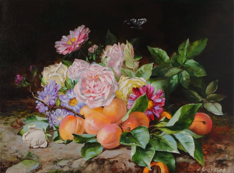 Original Contemporary Still Life Paintings by Natalia Shaykina