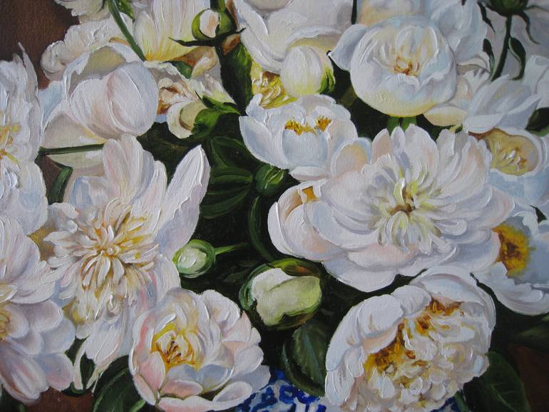 Original Contemporary Floral Painting by Natalia Shaykina