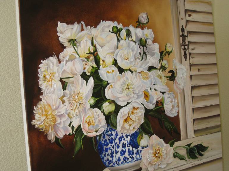 Original Contemporary Floral Painting by Natalia Shaykina