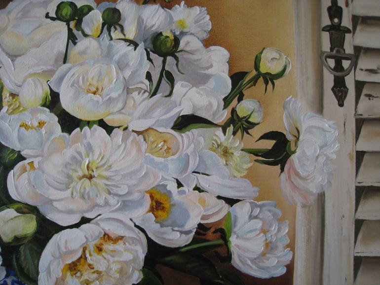 Original Contemporary Floral Painting by Natalia Shaykina