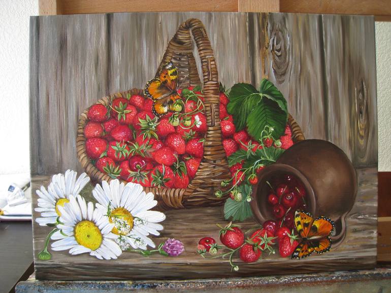Original Contemporary Food & Drink Painting by Natalia Shaykina